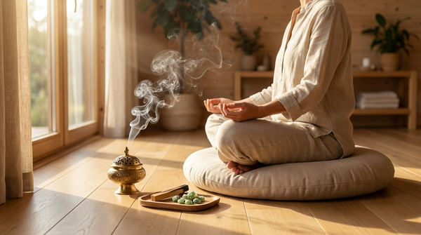 Weihrauch für Meditation: Tiefe Ruhe & innere Klarheit — Weihrauch räuchern für tiefe Meditation | Loubaan
