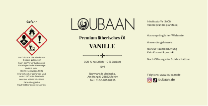 Loubaan Etikett 12 Vanille