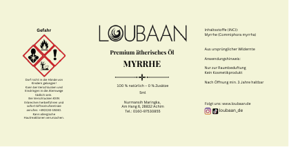 Loubaan Etikett 20 Myhrre