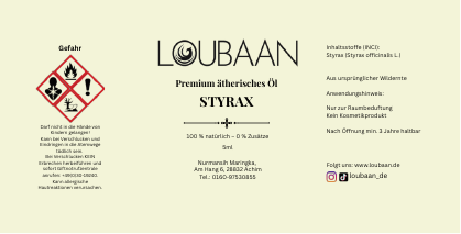 Loubaan Etikett 23 Styrax