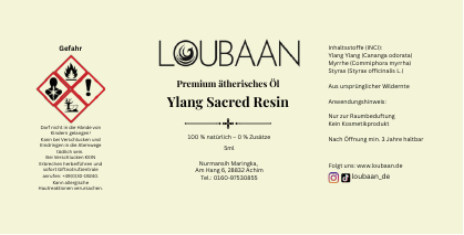 Loubaan Etikett 08 Ylang Sacred Resin